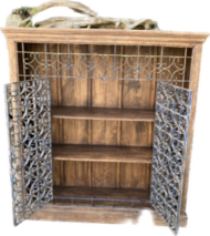 Etagère en bois et fer forgé N°01 – Image 2