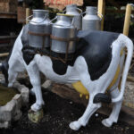 Vache porte pot à lait