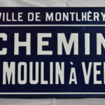 Plaque de rue N°10