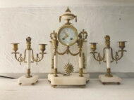Horloge Jaffrenou avec ses chandeliers