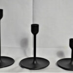 Chandeliers/Bougeoirs noirs